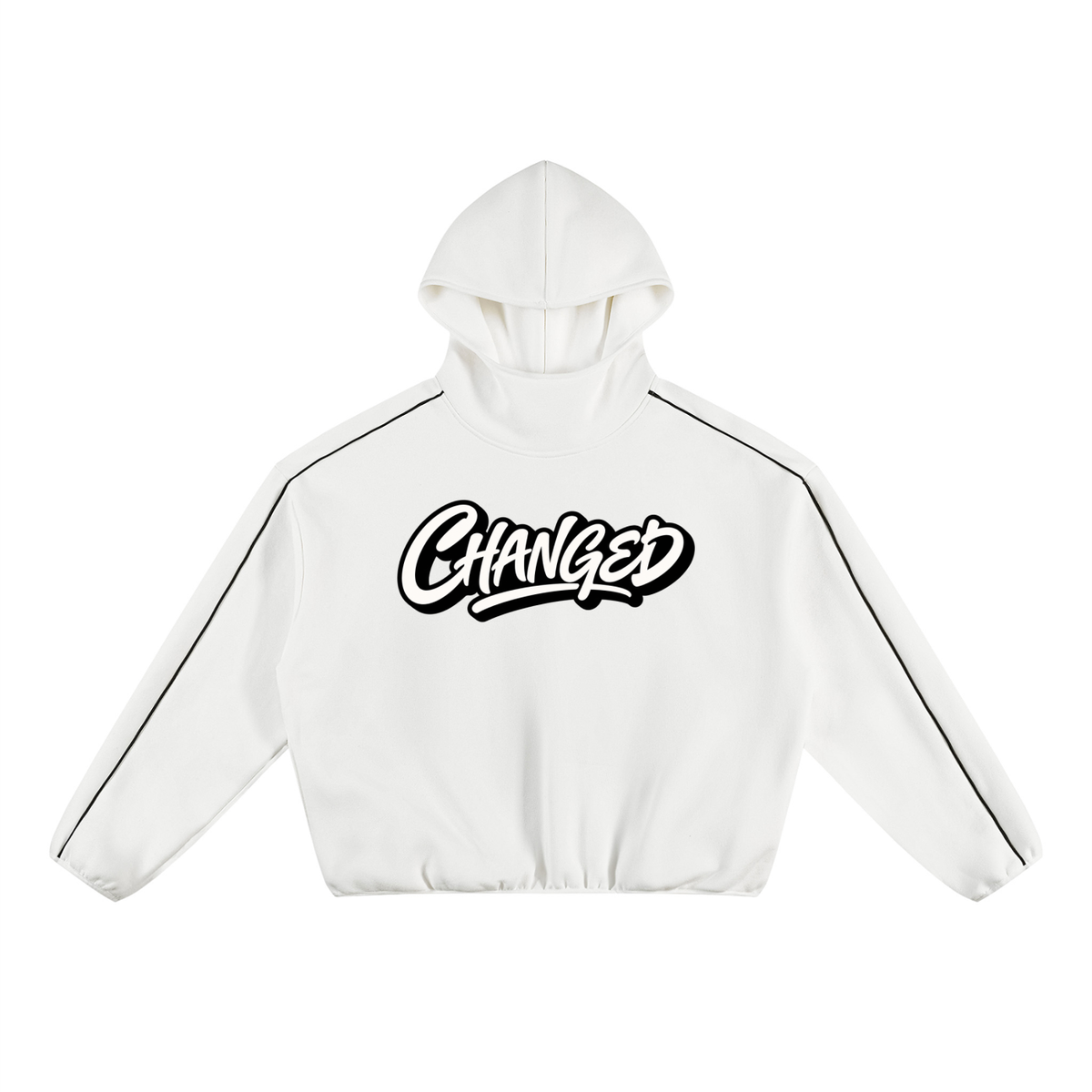 CHANGED Unisex Boxy Piping Fleece Hoodie