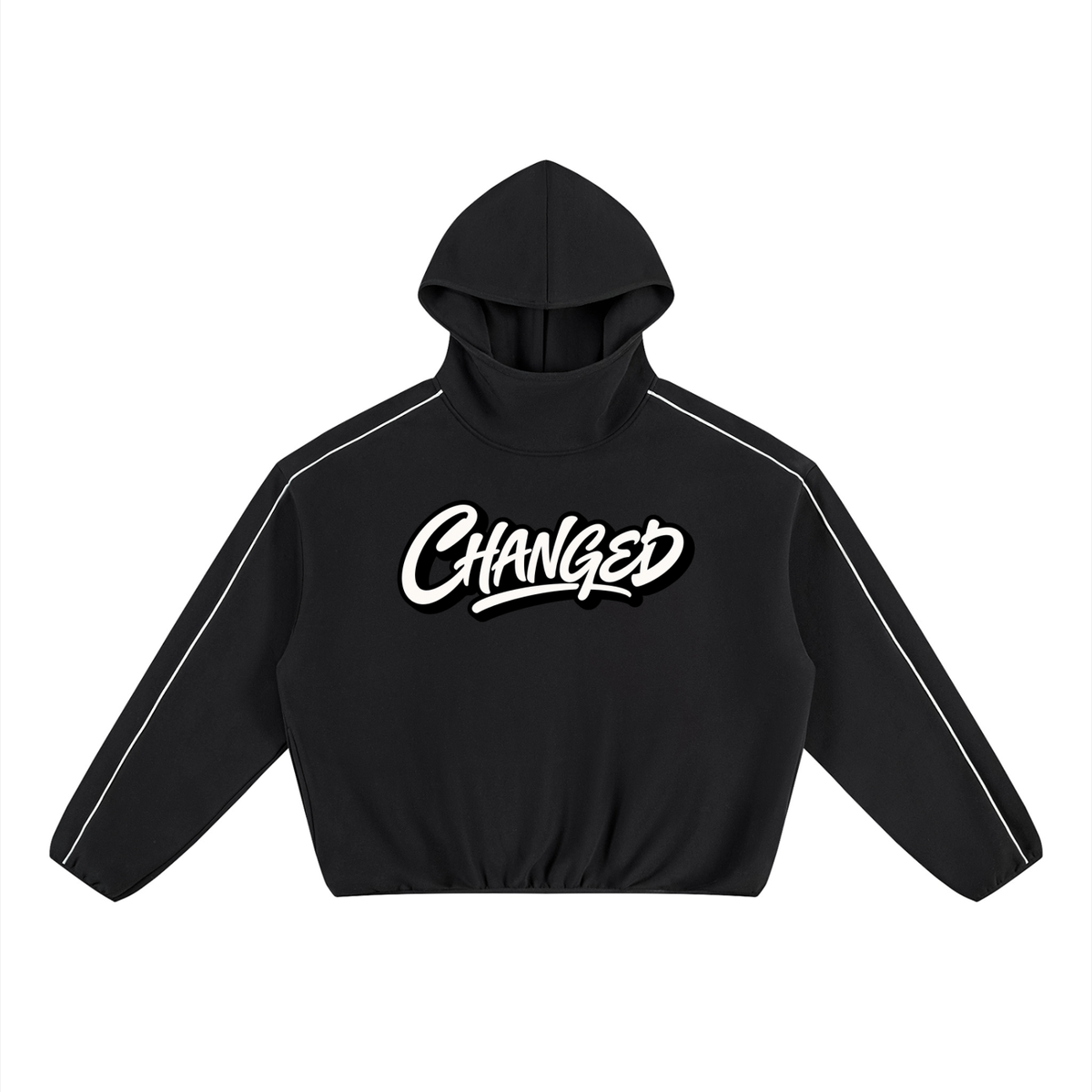 CHANGED Unisex Boxy Piping Fleece Hoodie