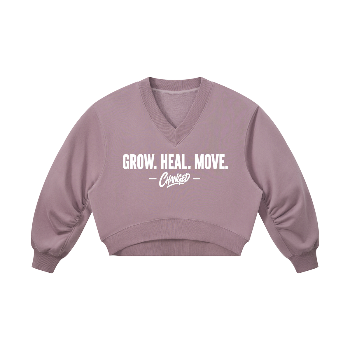 CHANGED Women’s Crop V-Neck Sweatshirt