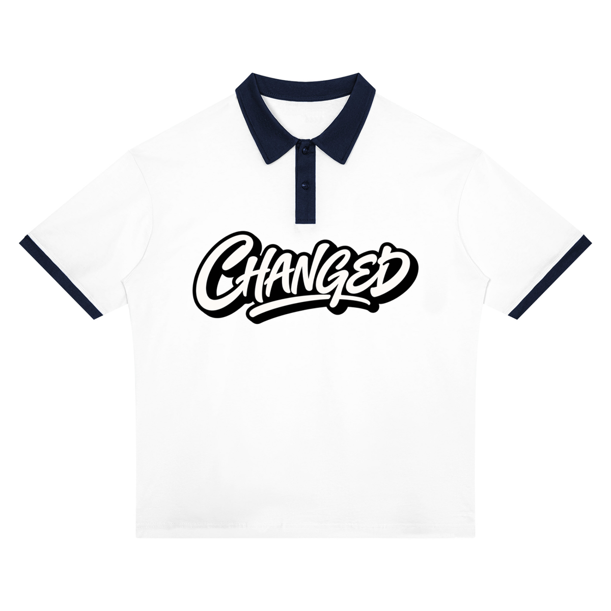 CHANGED Contrast Collar Polo Shirt
