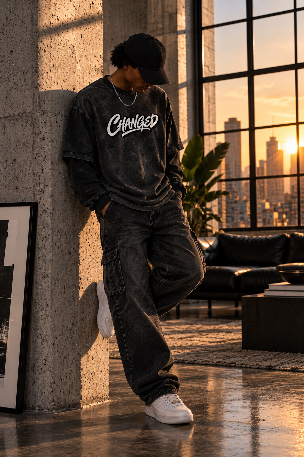 CHANGED Sunfade Faux Two-Piece T-Shirt