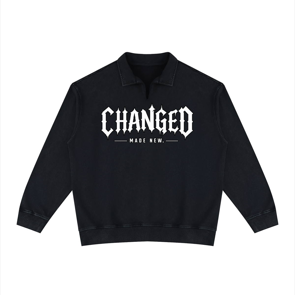 CHANGED Vintage Collared Sweatshirt