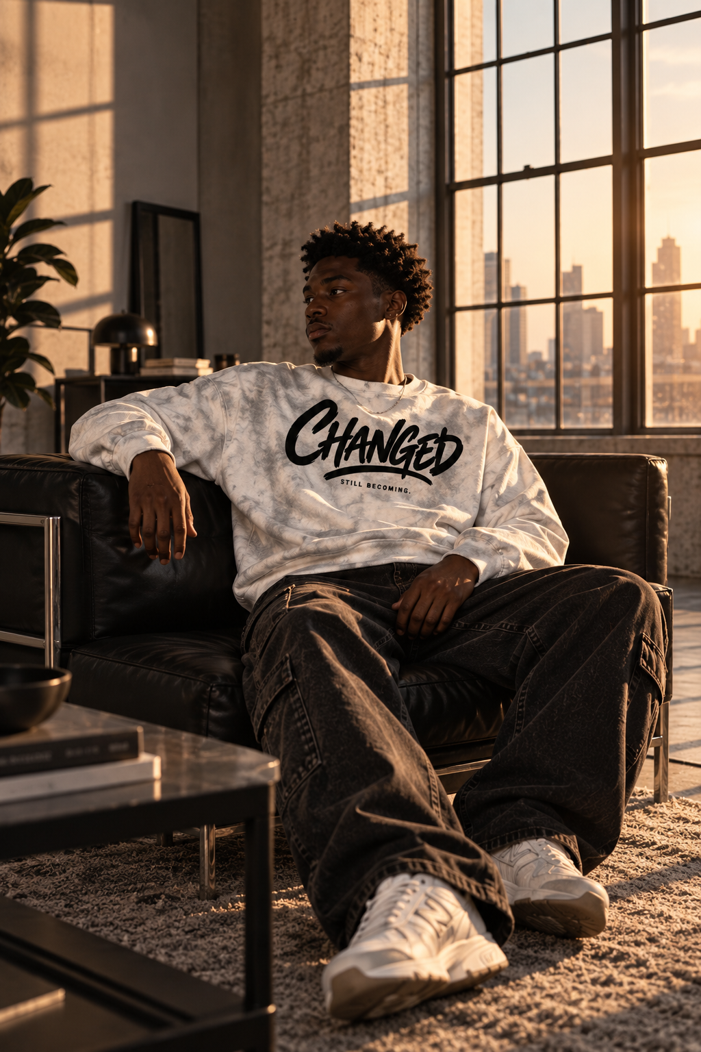 Washed Boxy Fleeced Sweatshirt