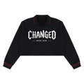 CHANGED Crop Collared Sweatshirt