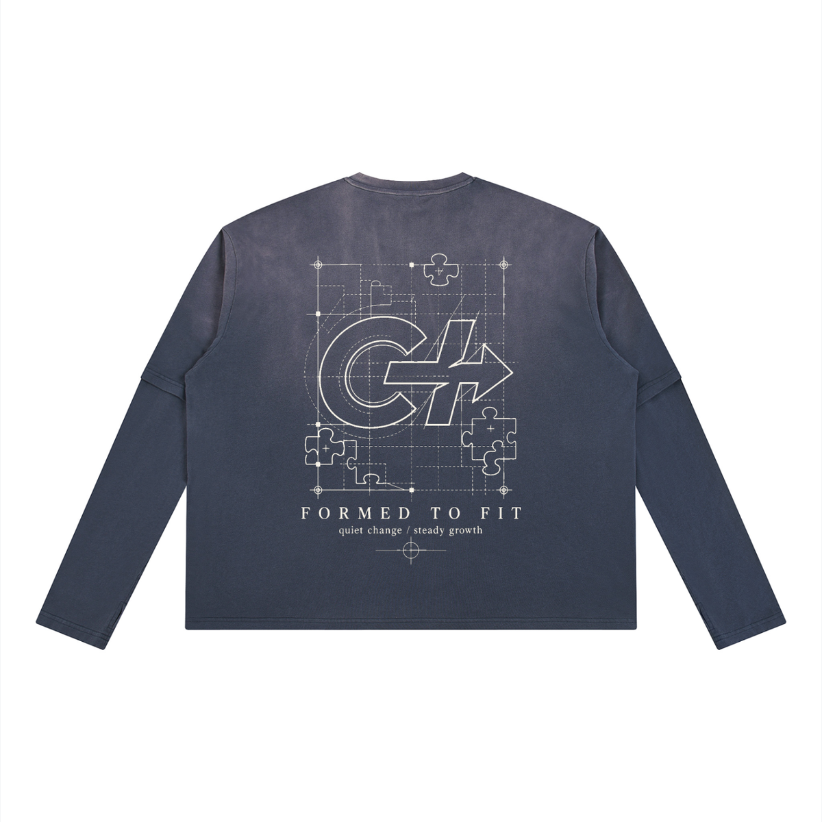 CHANGED Unisex Vintage Wash Layered T-Shirt