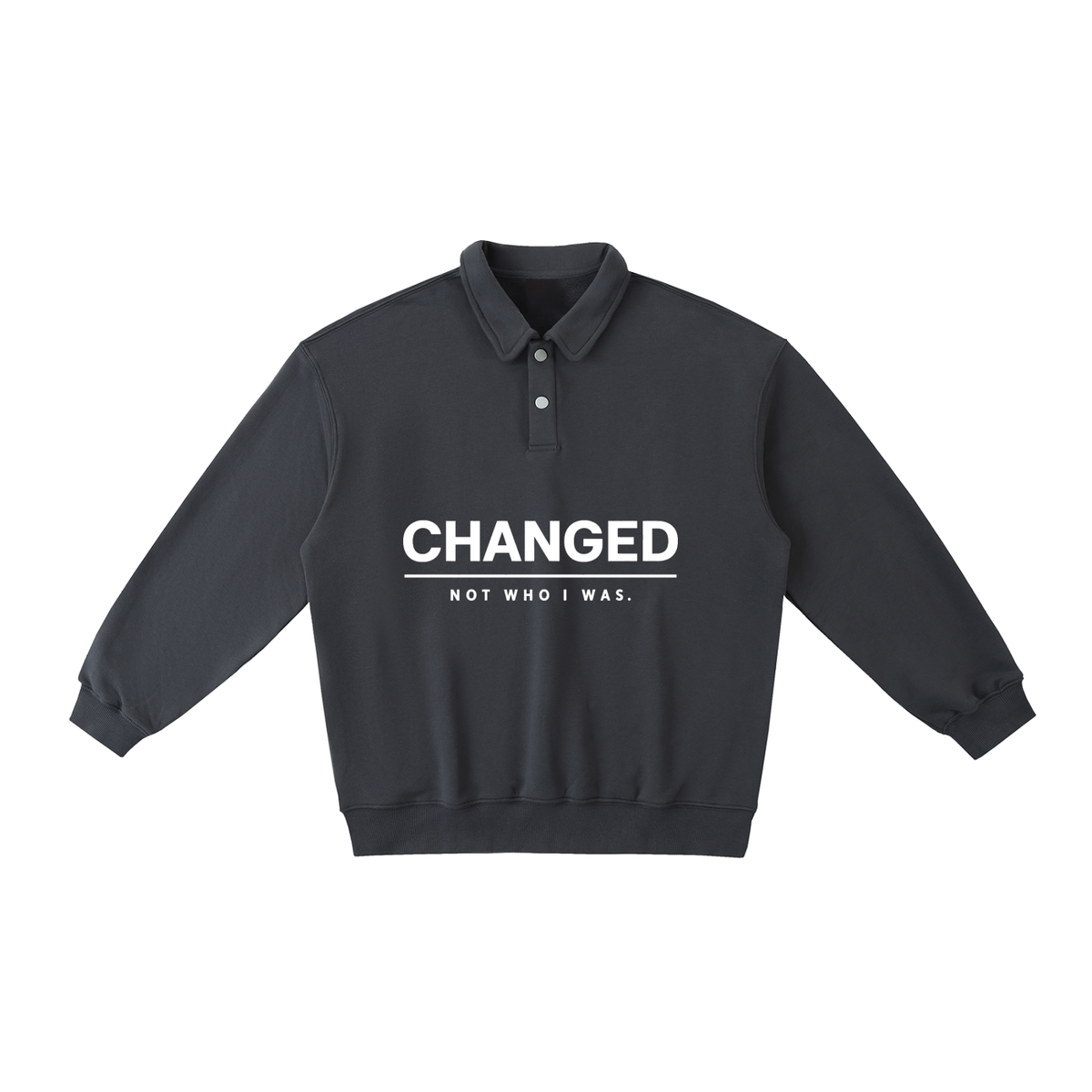 CHANGED Heavyweight Polo-Collar Sweatshirt