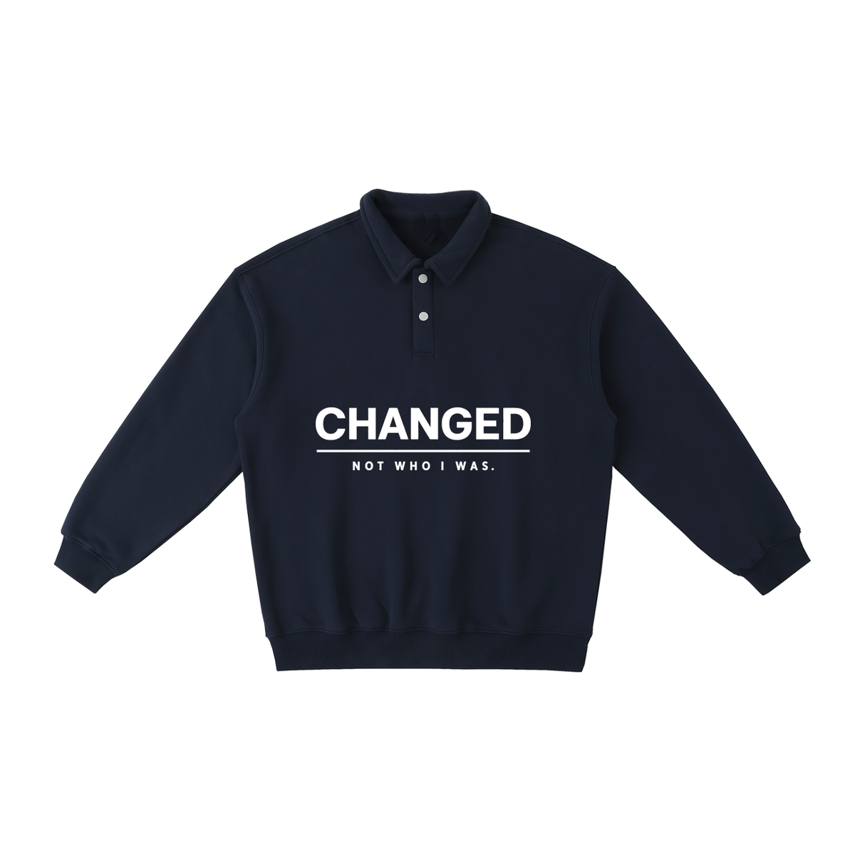 CHANGED Heavyweight Polo-Collar Sweatshirt